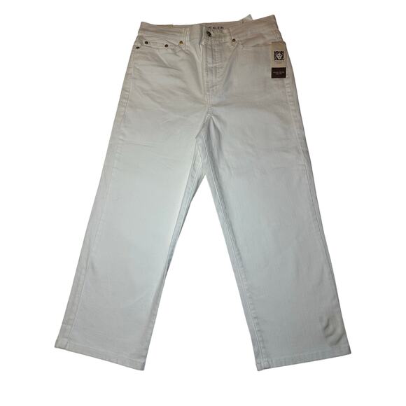 Anne Klein Jeans 5 Pocket Women’s High Rise Capri Pant White Size 10 - Picture 1 of 9